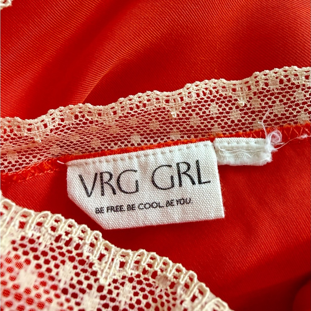 VRG GRL MEET ME ON THE DANCE FLOOR BIAS CUT MAXI DRESS - Orange - Picture 8 of 8